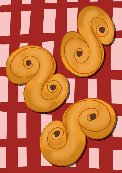 Lussebullar - Poster / Art Print
