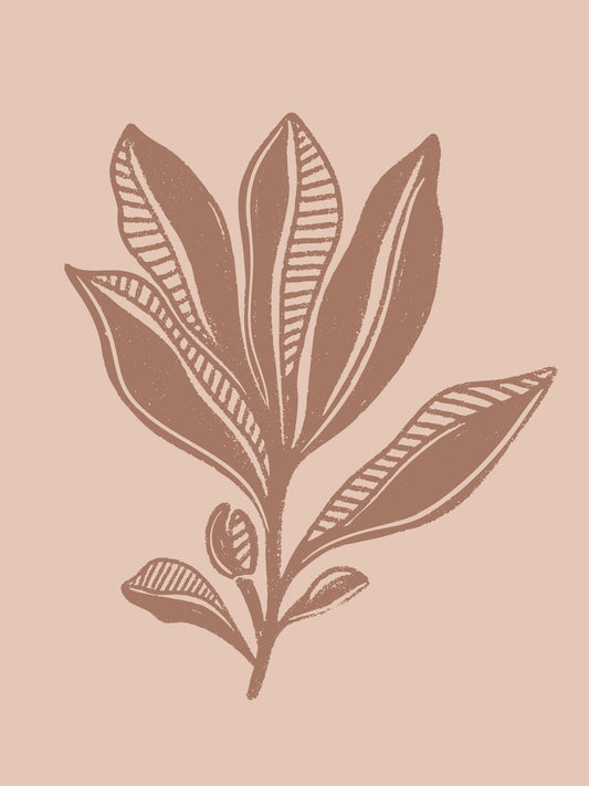 Mocha Foliage - Poster / Art Print