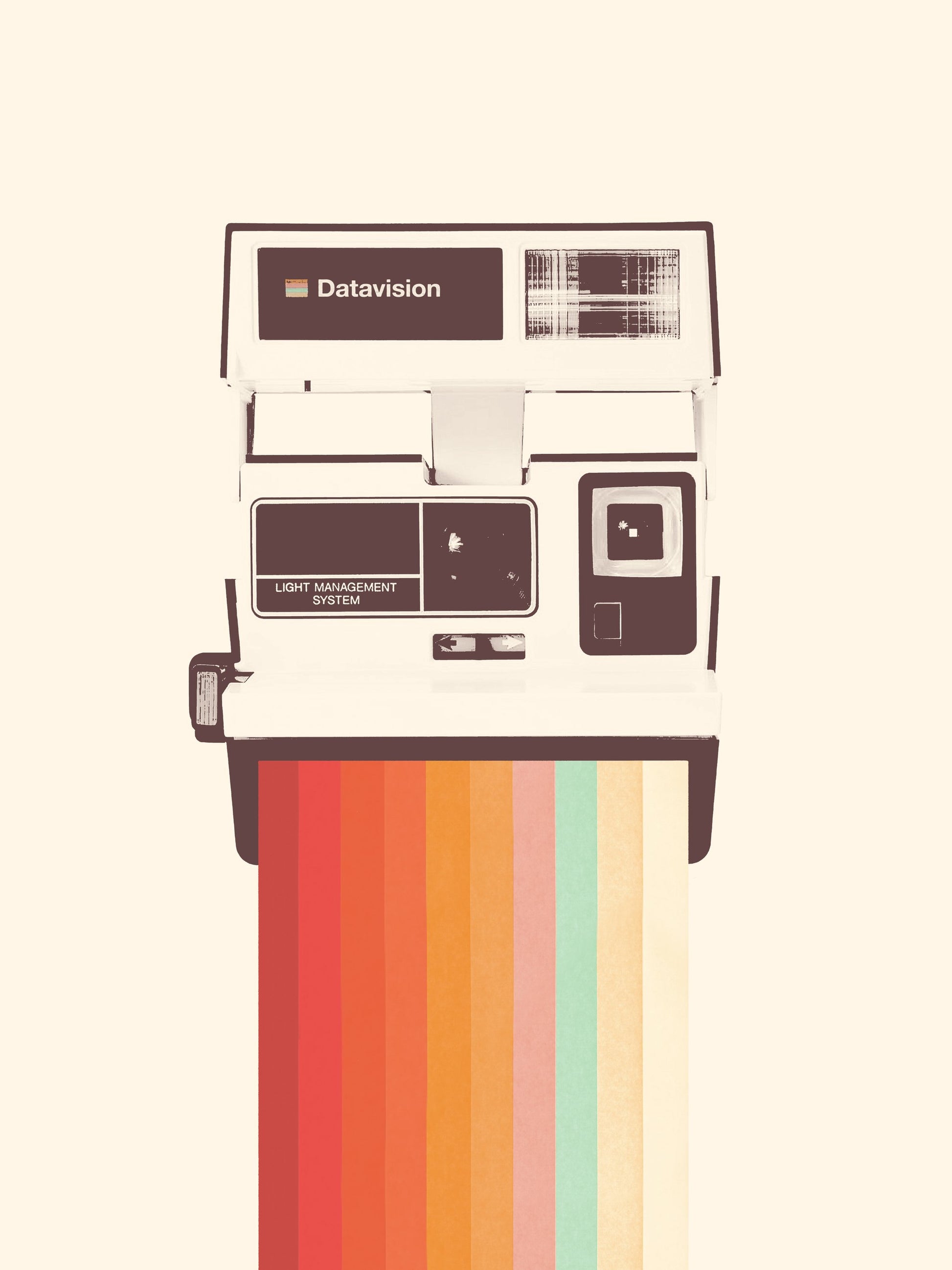 Instant Camera Rainbow - Poster / Art Print