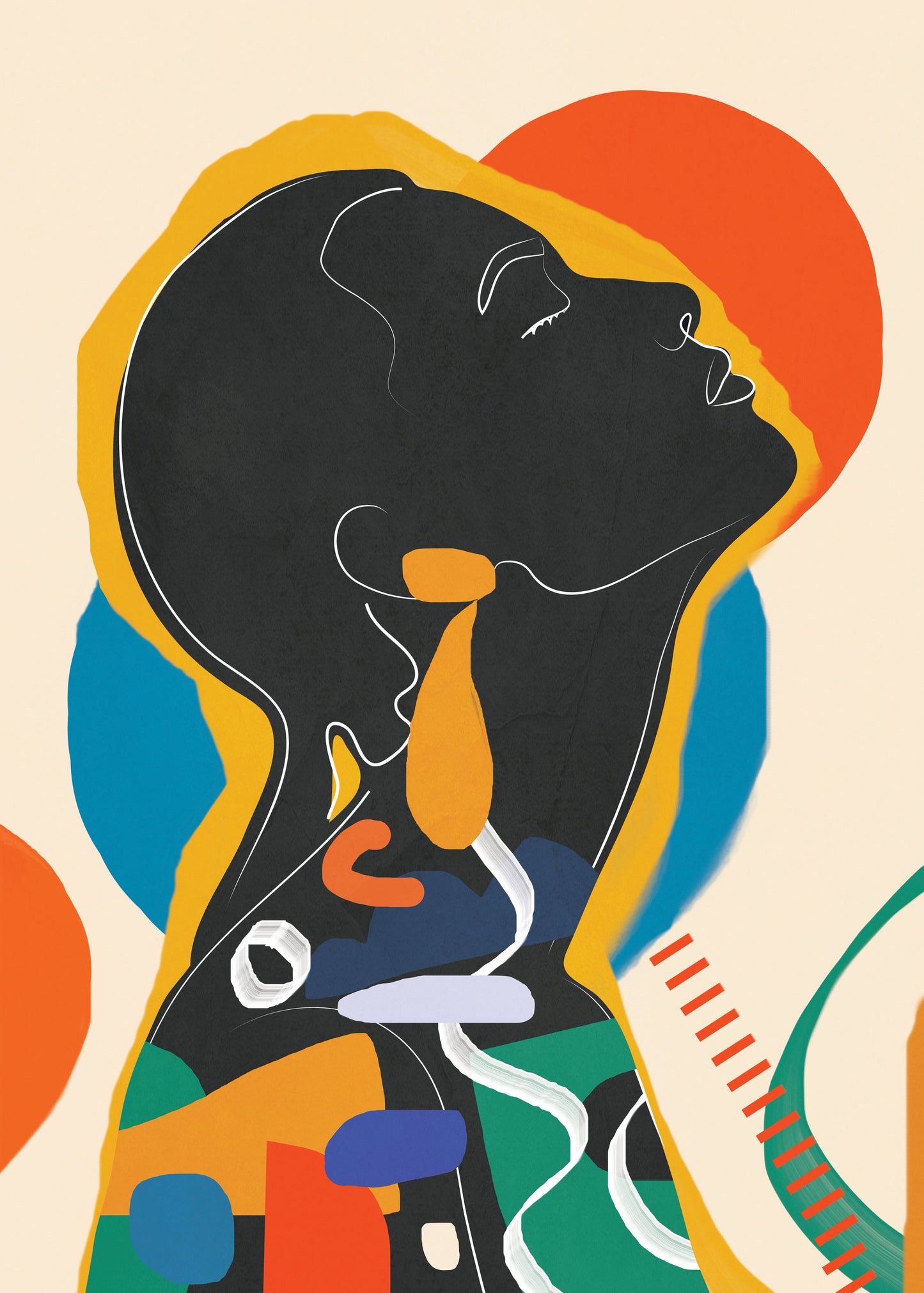 Modern Abstract Woman 1 - Poster / Art Print