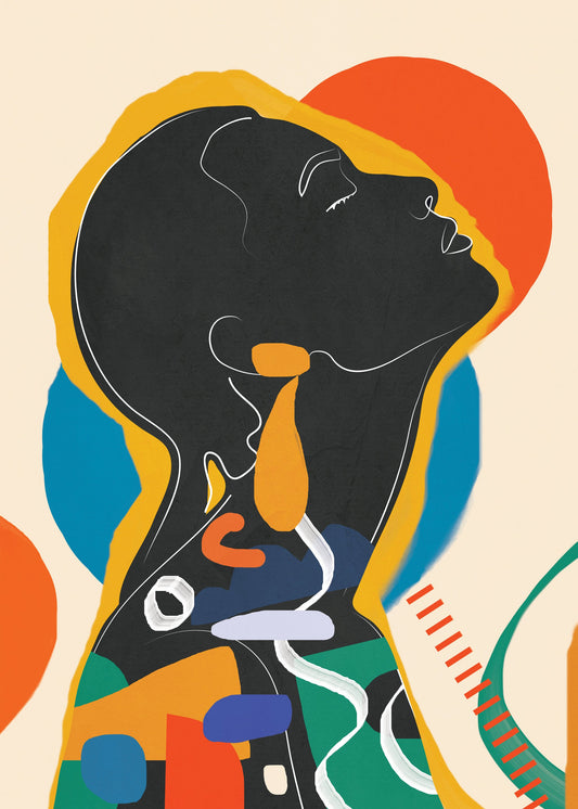 Modern Abstract Woman 1 - Poster / Art Print