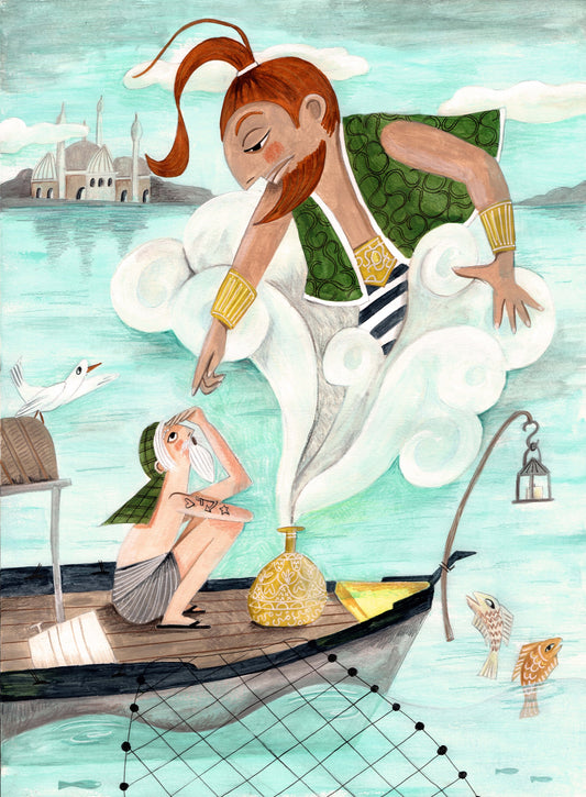The Fisherman and the Jinni - Poster / Art Print