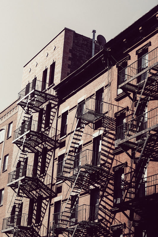 New York City Fire Escapes 02 - Poster / Art Print