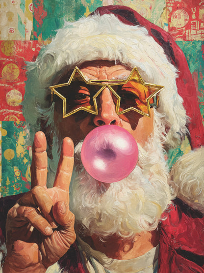 The Cheerful Santa Claus - Poster / Art Print