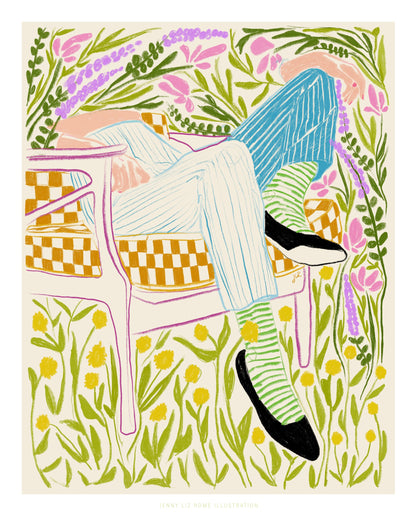 Quiet in the garden - Poster / Art Print
