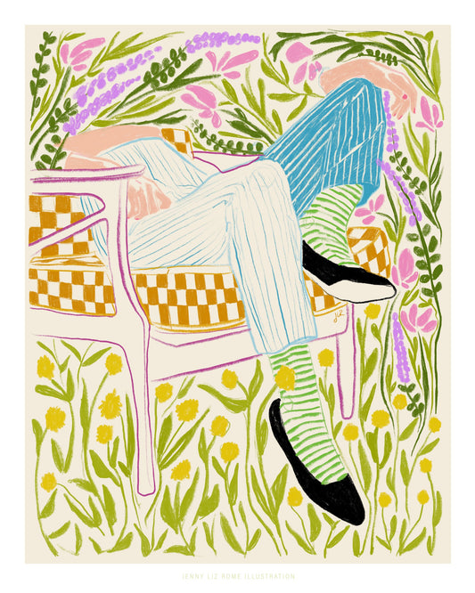 Quiet in the garden - Poster / Art Print