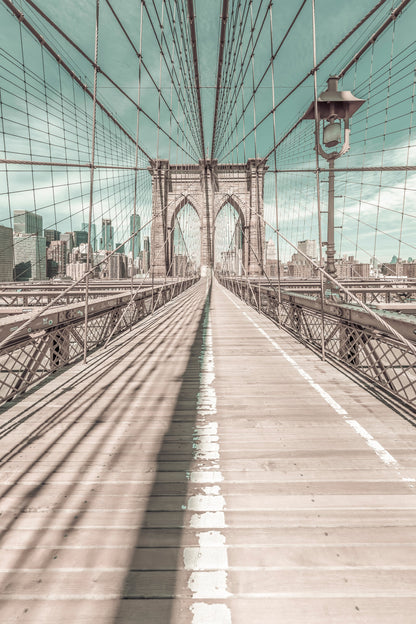 NEW YORK CITY Brooklyn Bridge - Poster / Art Print
