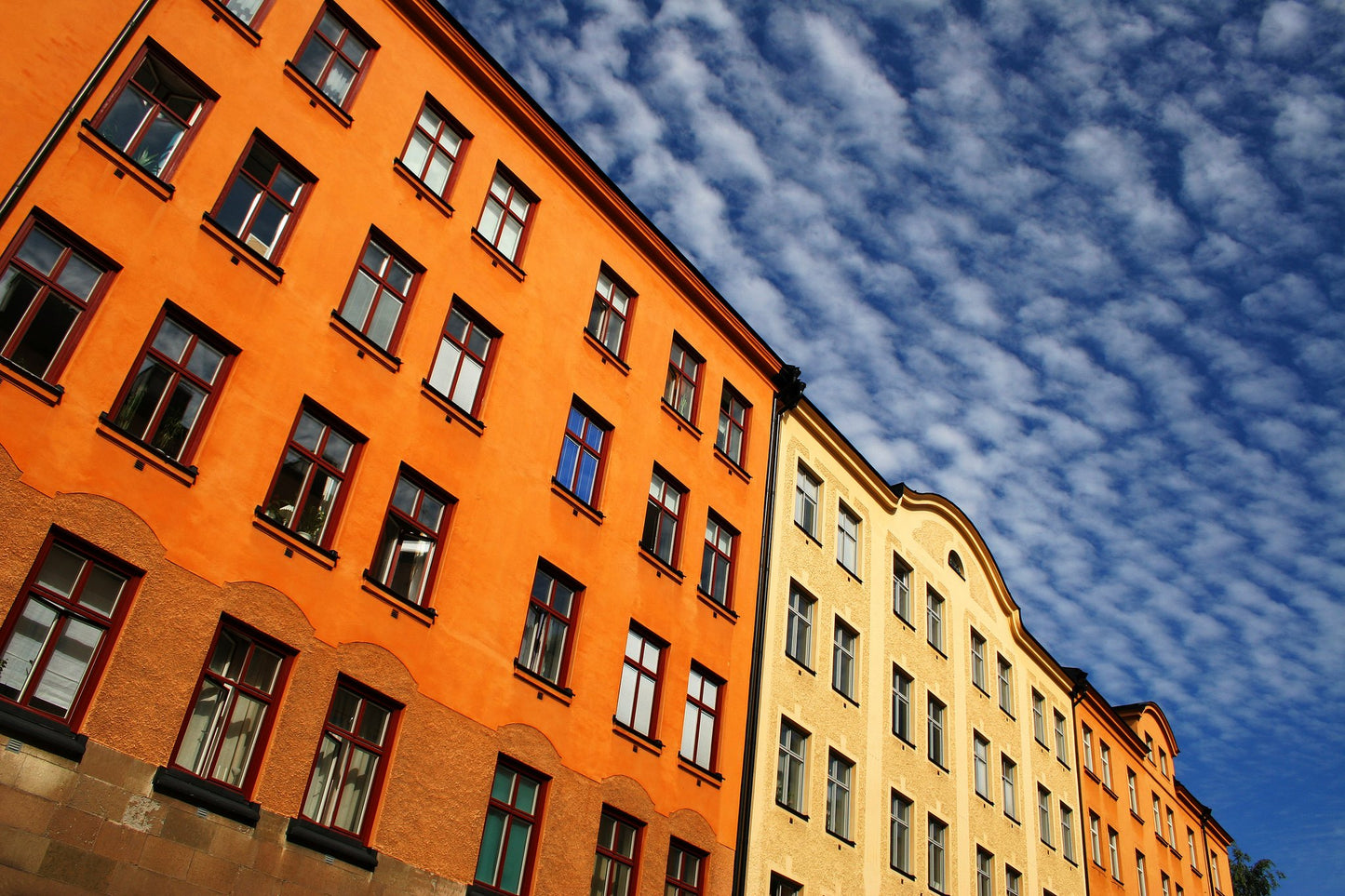 Yellow buildings - Poster / Art Print