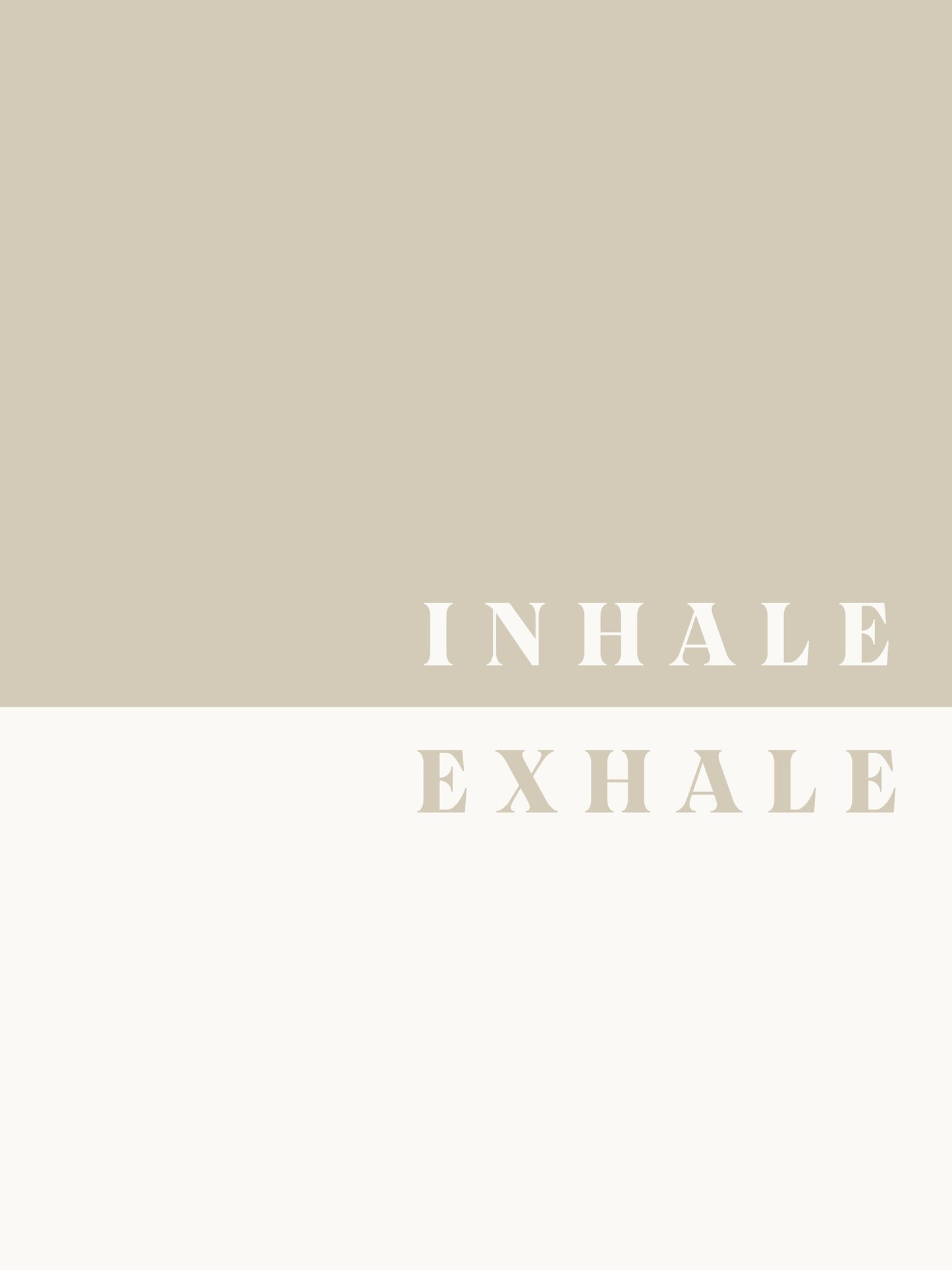 Inhale, Exhale - Poster / Art Print