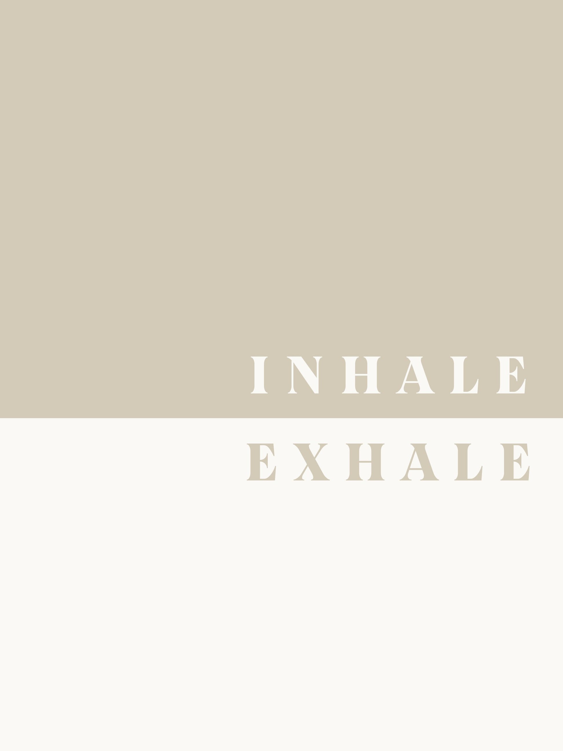 Inhale, Exhale - Poster / Art Print