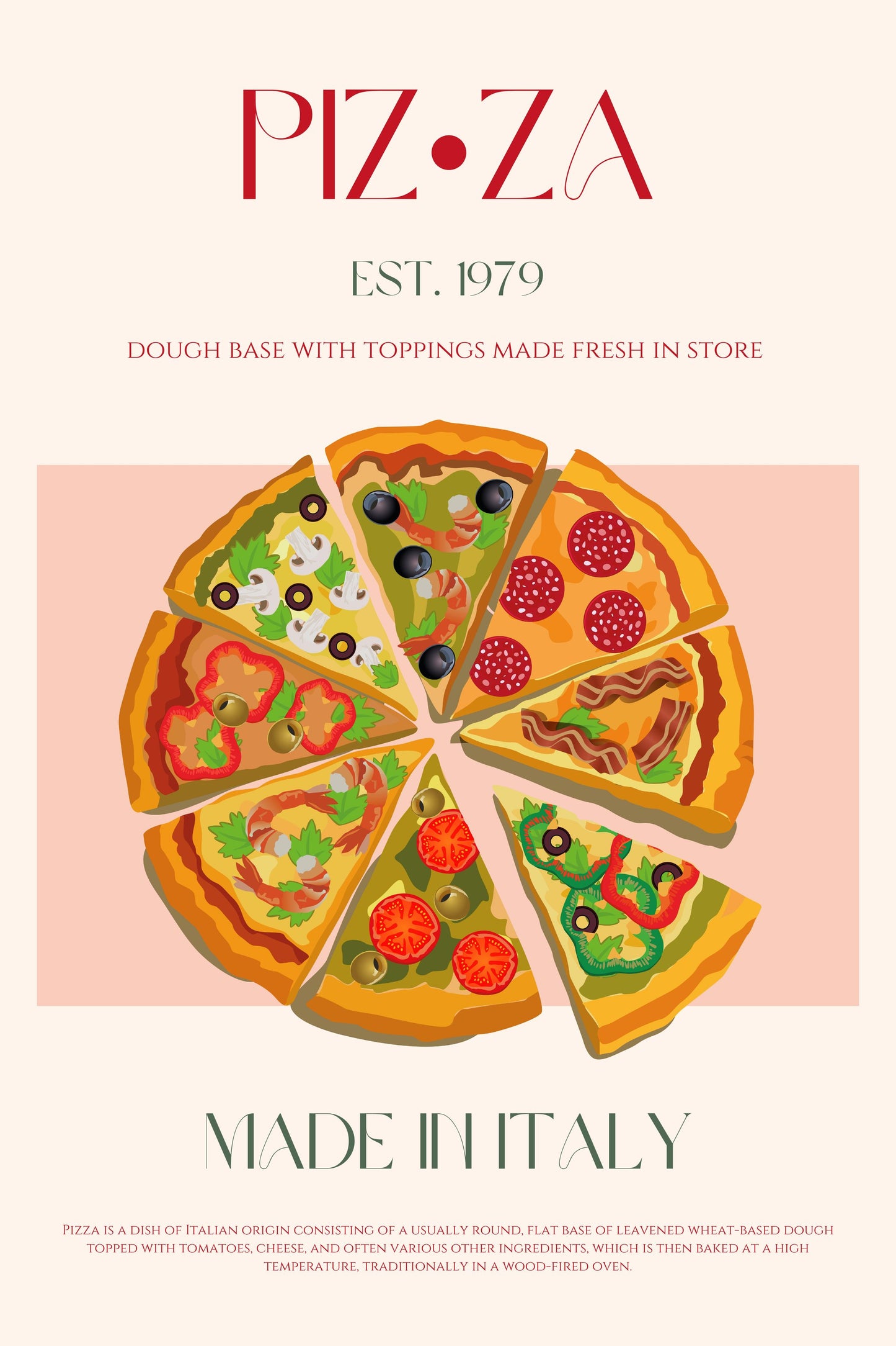 Pizza - Poster / Art Print