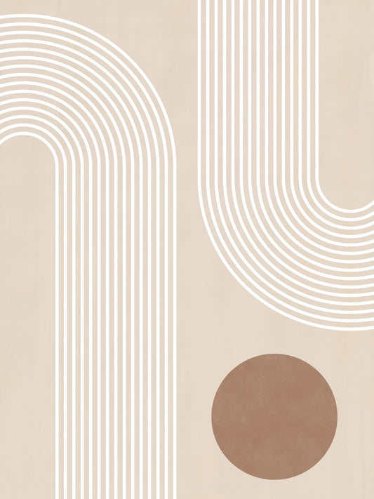 Beige Arc Poster No.1 - Poster / Art Print
