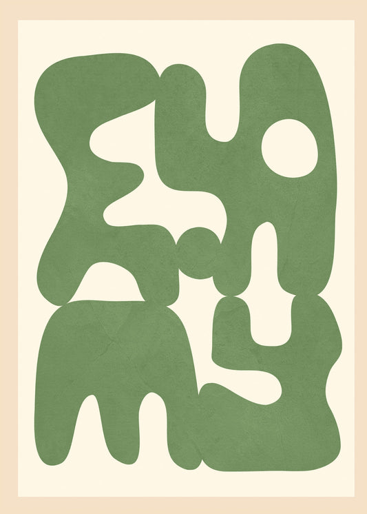 Organic Harmony Forms - Poster / Art Print