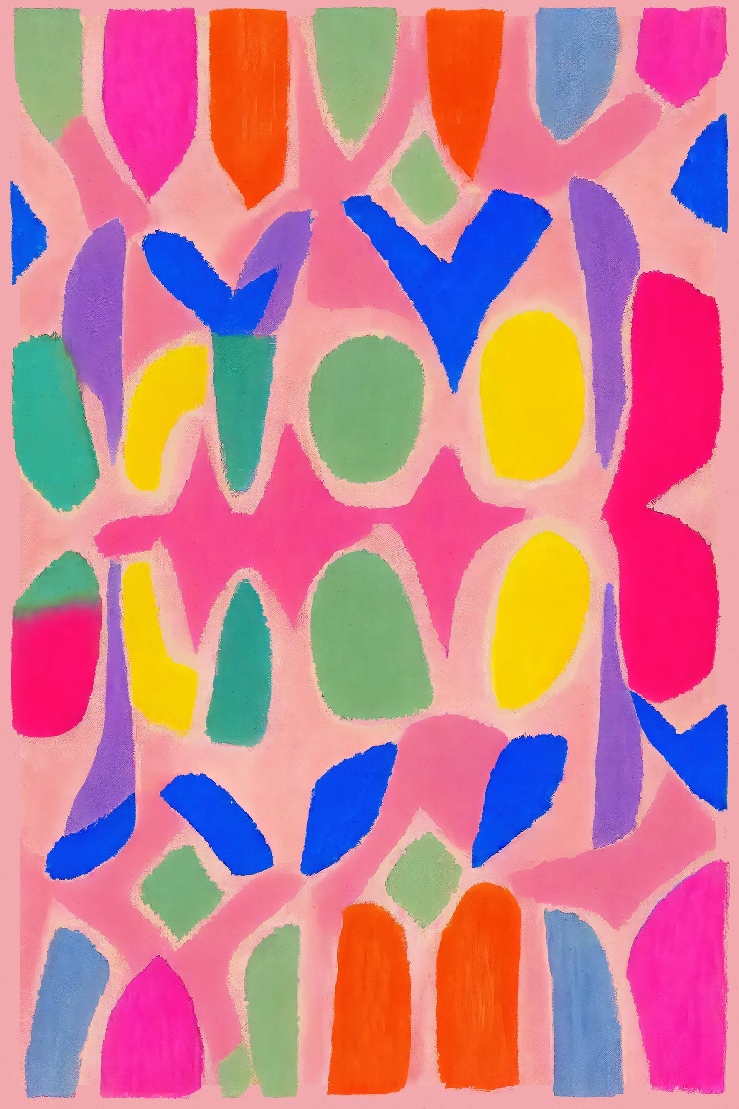 Pastel Neon  Pattern - Poster / Art Print