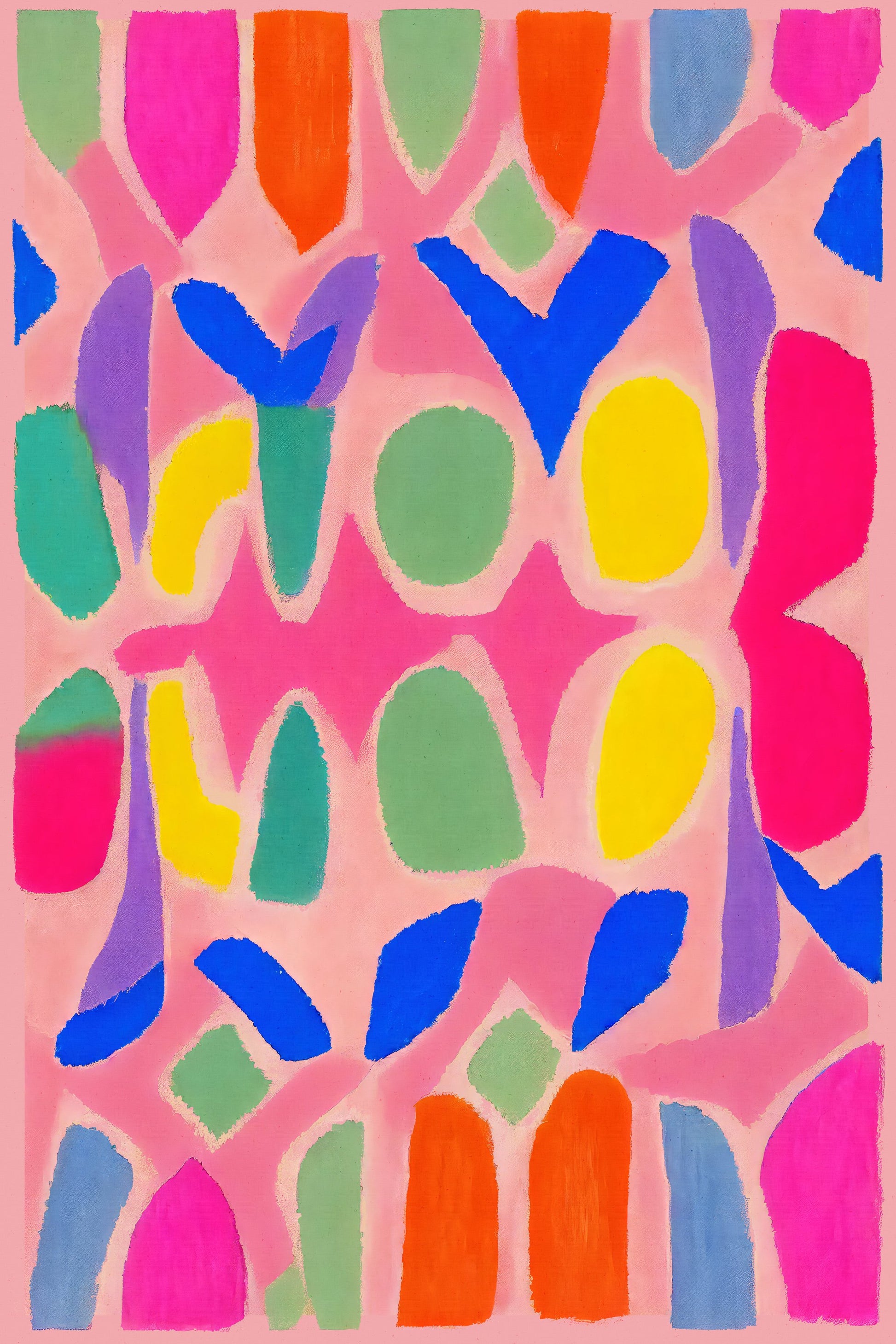Pastel Neon  Pattern - Poster / Art Print