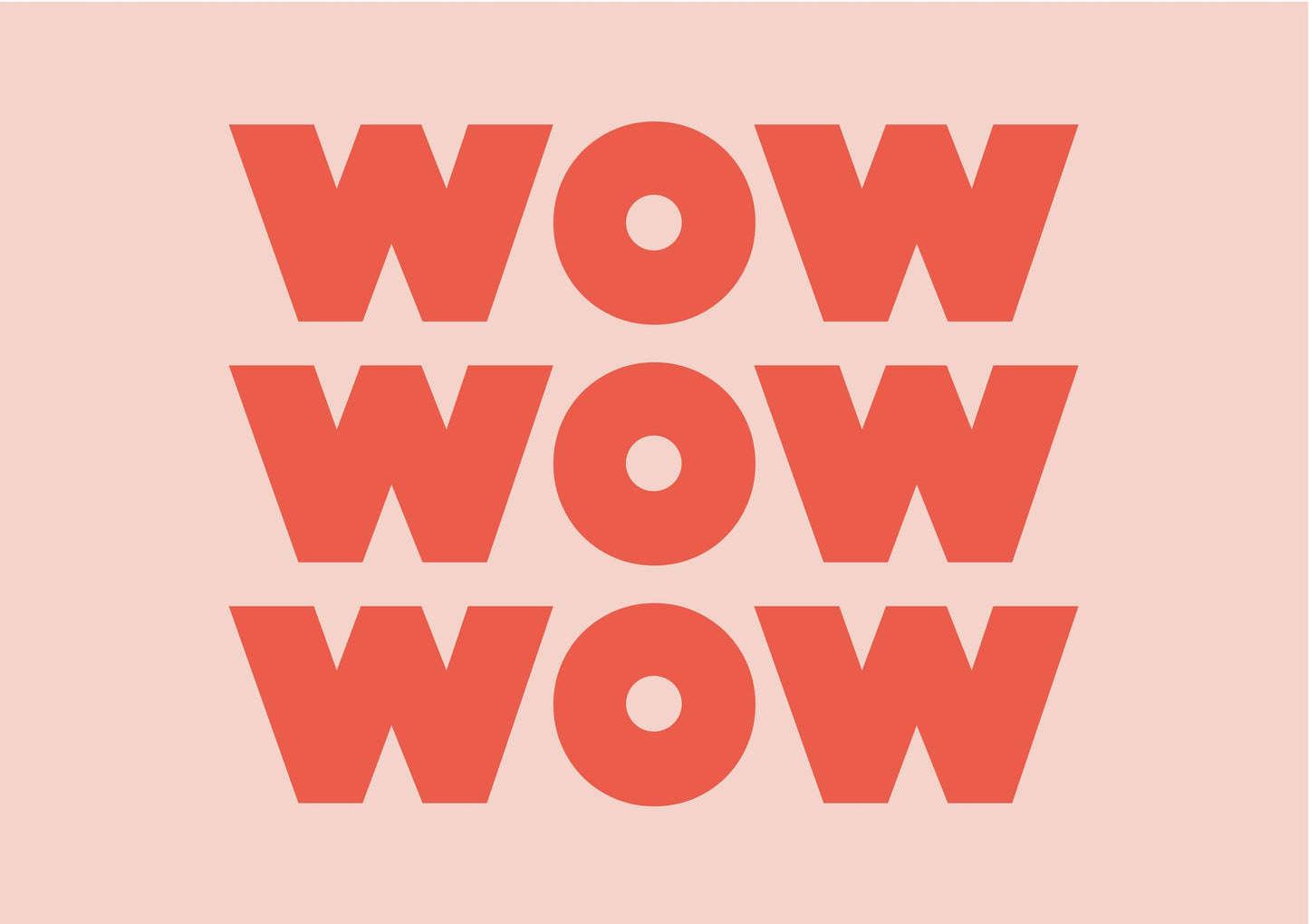 WOW WOW WOW - Poster / Art Print
