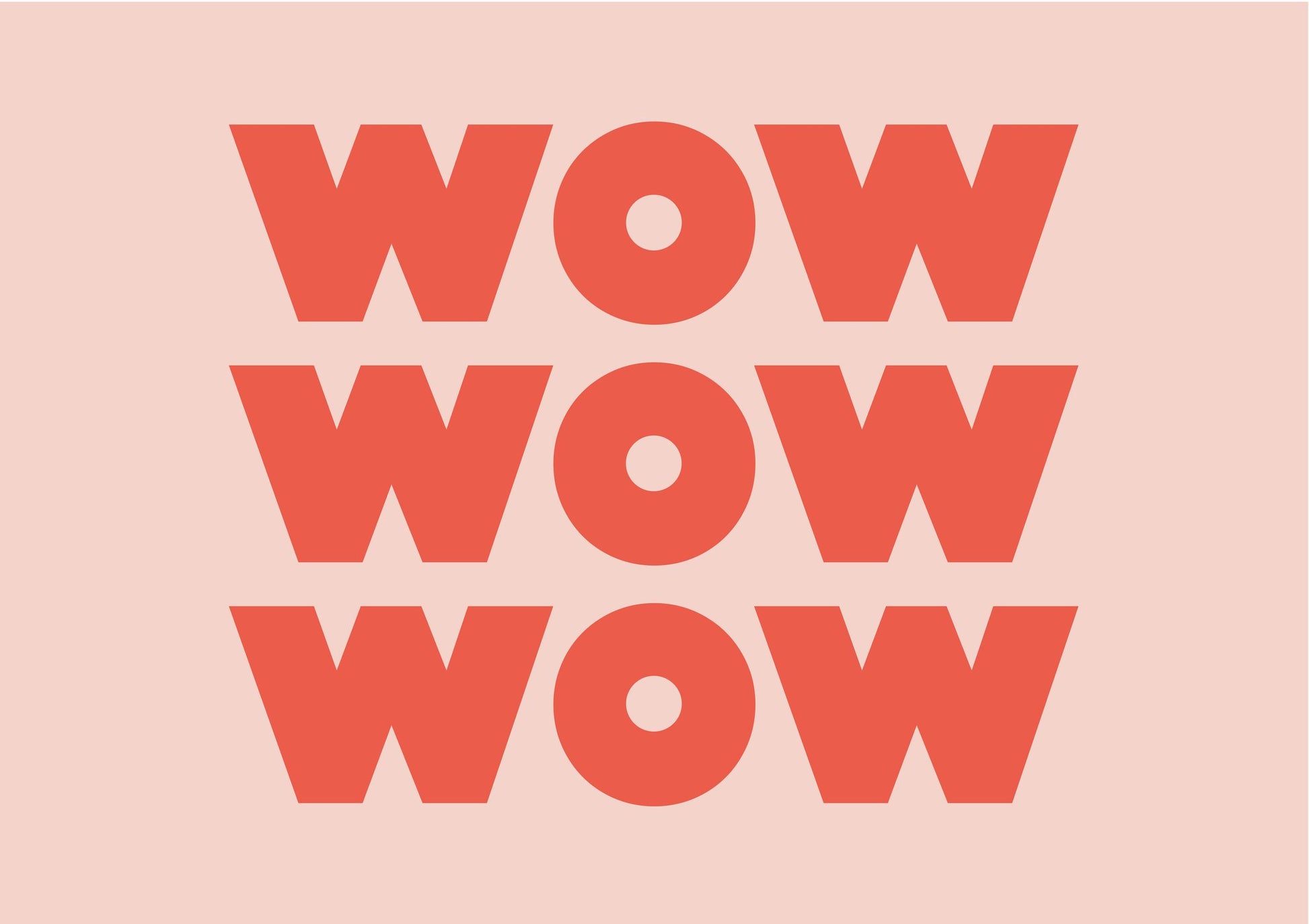 WOW WOW WOW - Poster / Art Print