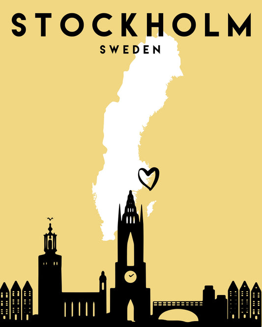City Love Maps 83 - Poster / Art Print