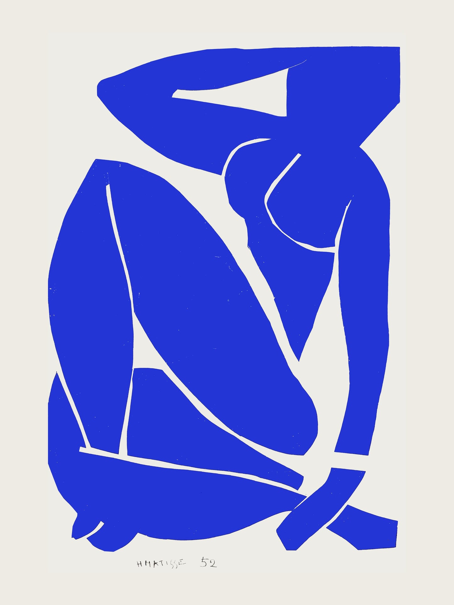Nudo Blu III 1952 - Poster / Art Print