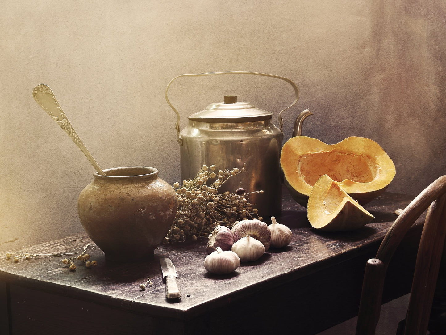 Still life with Pumpkins#15c - Poster / Art Print