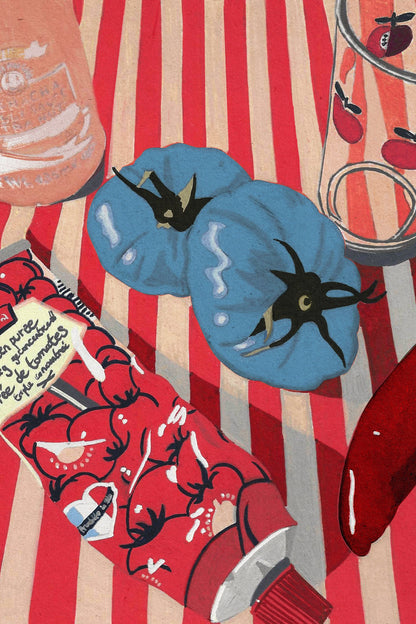 Blue Tomatoes - Poster / Art Print