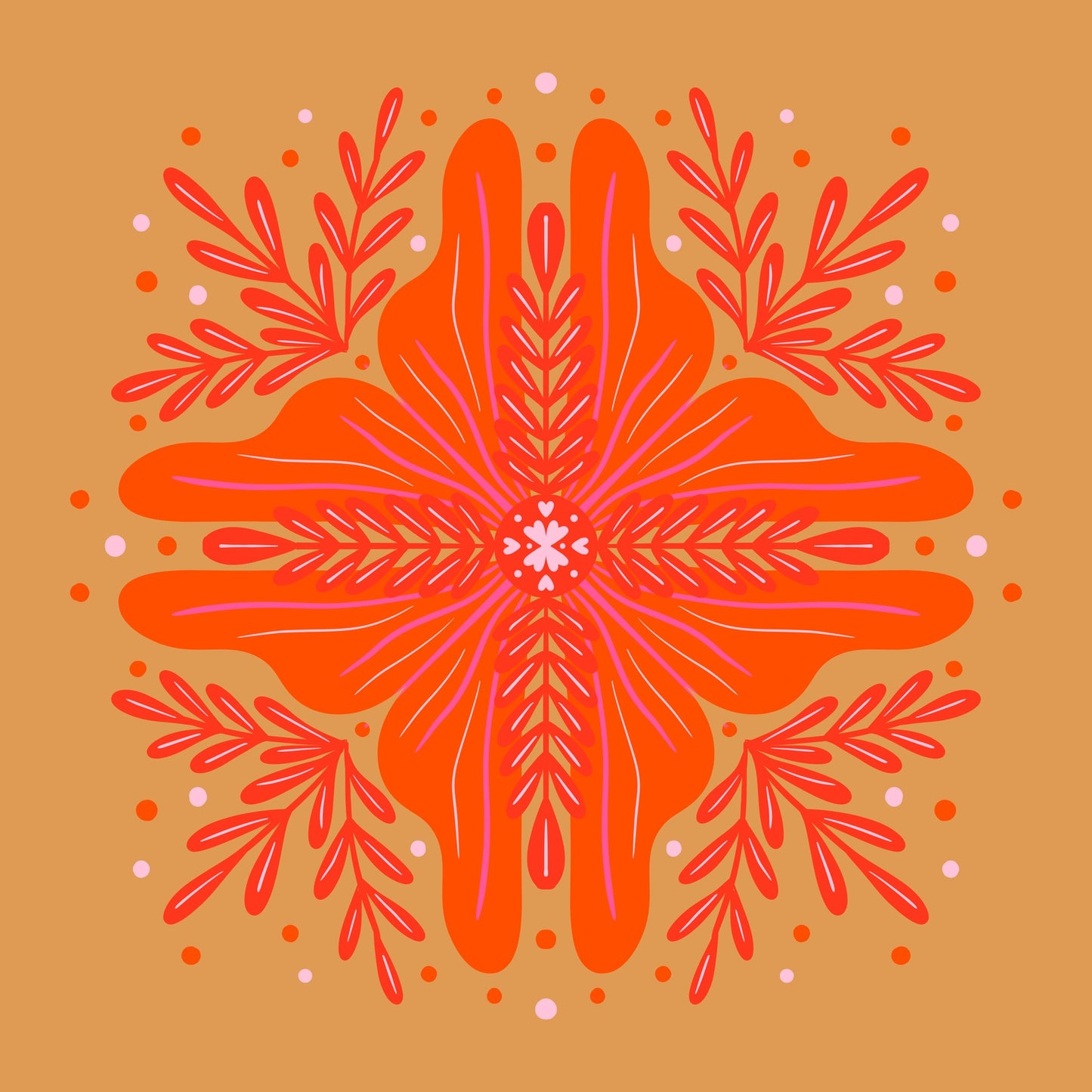Vibrant Mandala Bloom - Poster / Art Print