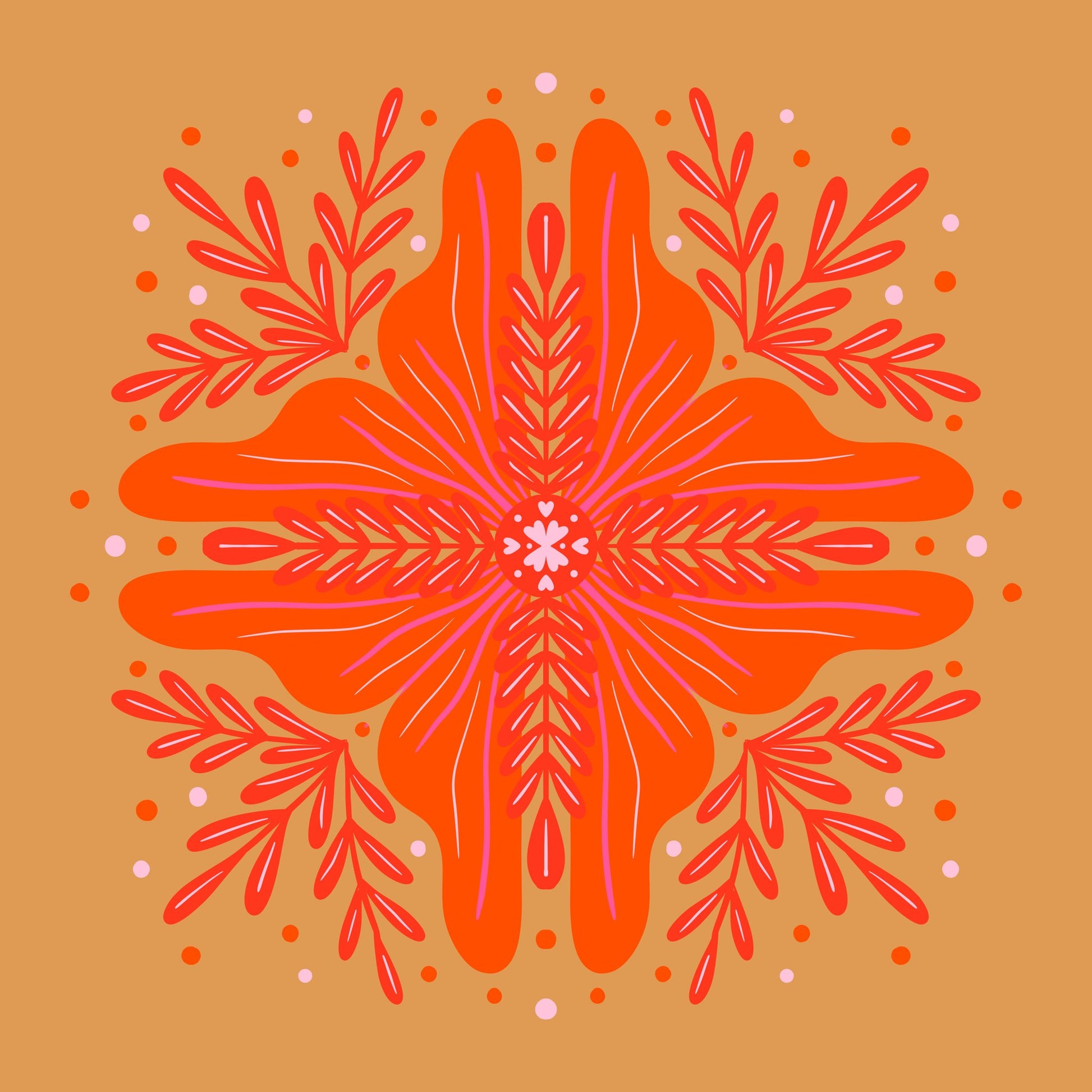 Vibrant Mandala Bloom - Poster / Art Print