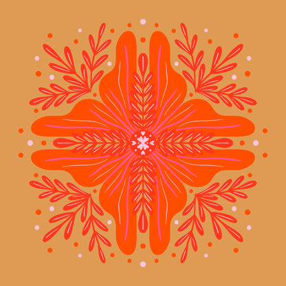 Vibrant Mandala Bloom - Poster / Art Print