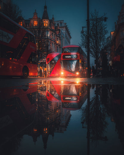 London night reflections - Poster / Art Print