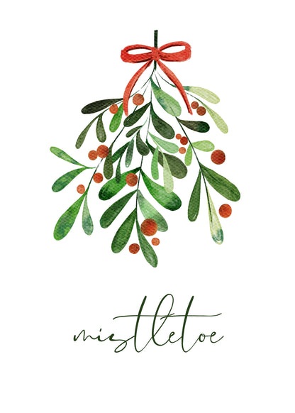 Christmas Mistletoe - Poster / Art Print