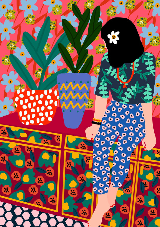 Hawaiian Girl - Poster / Art Print