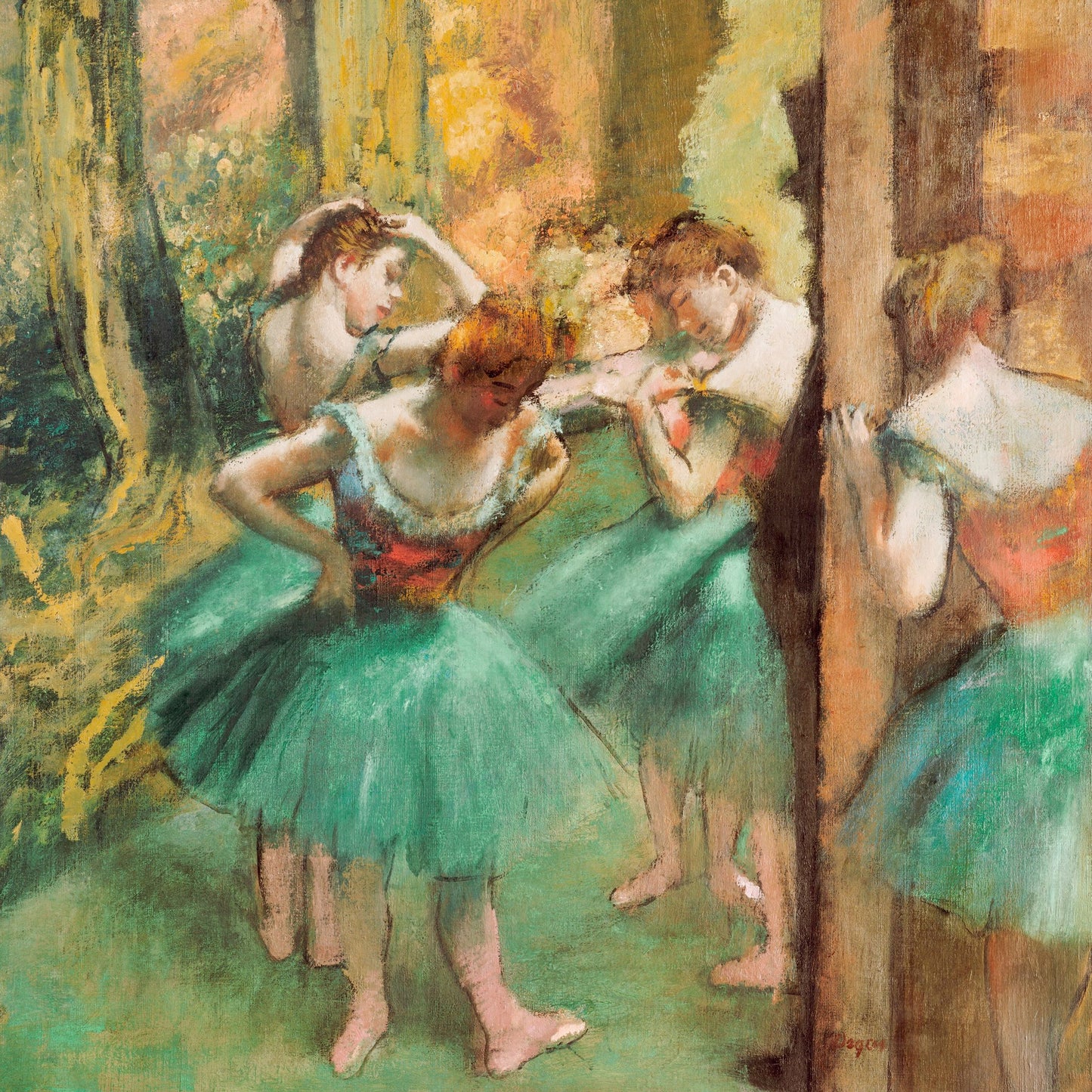 Dancers, Pink and Green - Poster / Art Print