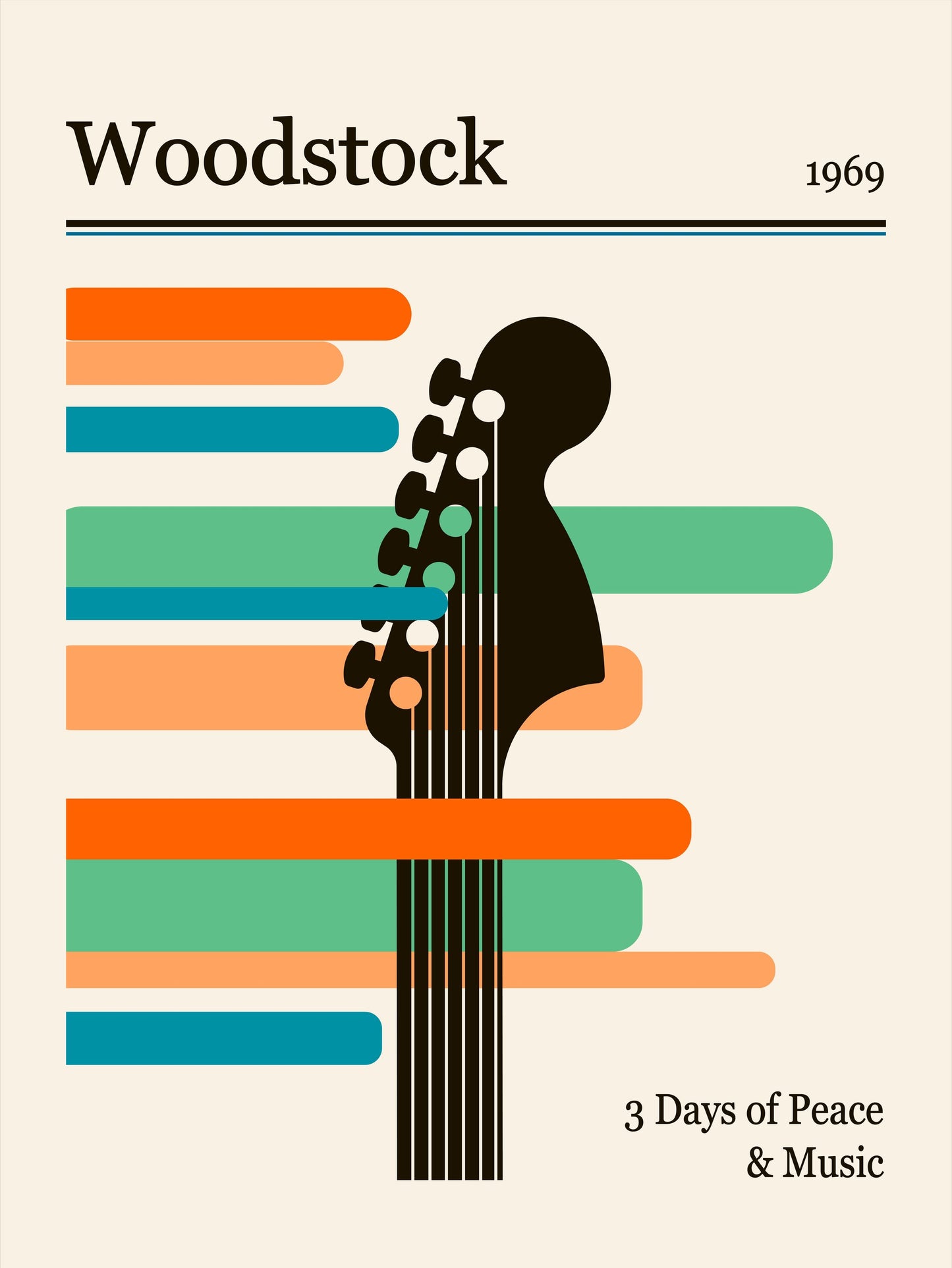 Woodstock Festival - Poster / Art Print