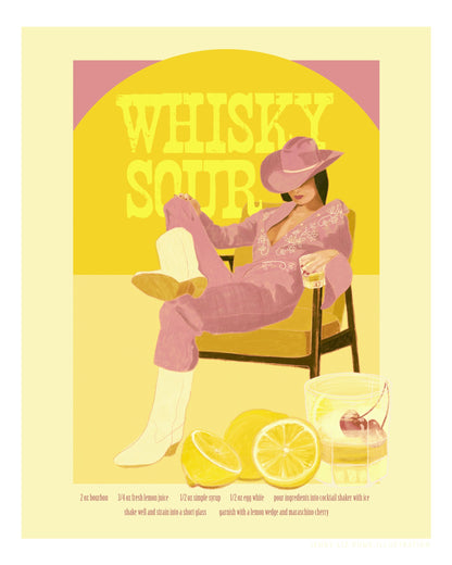 Jlr Whiskysour Pink Copy - Poster / Art Print