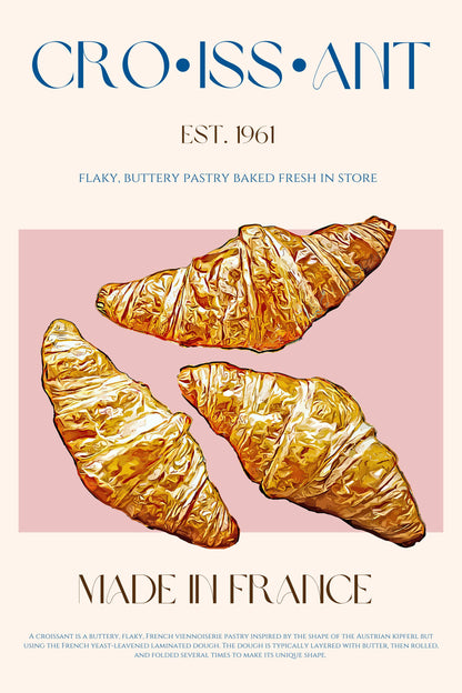 Croissant Print - Poster / Art Print