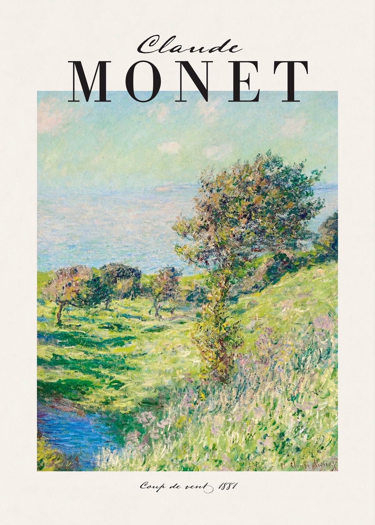 Ocean View Hillside - Claude Monet