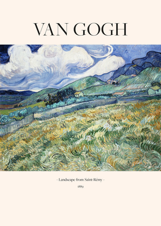 Landscape From Saint Rémy (1889) - Poster / Art Print