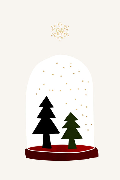 Dancing Snowflakes - Poster / Art Print