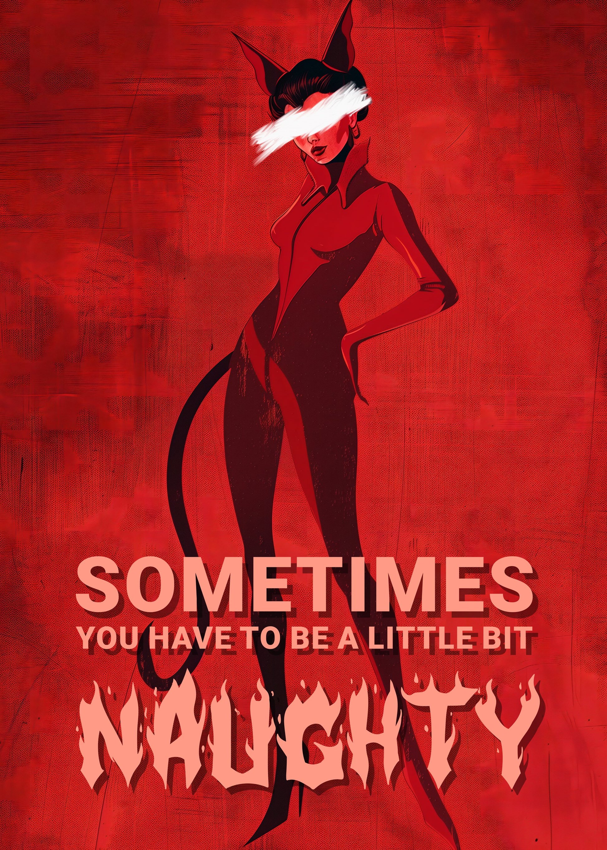 Sometimes you have to be a little bit naughty - Poster / Art Print