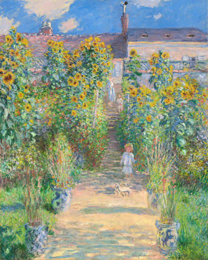 The Artist's Garden At Vétheuil (1881) By Claude Monet - Poster / Art Print