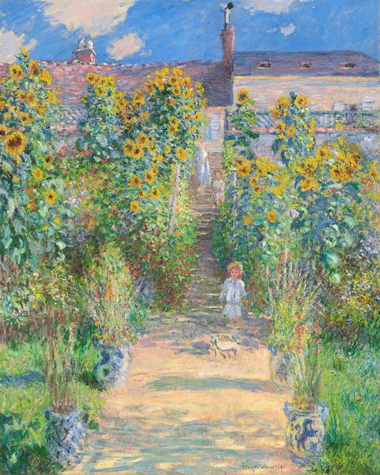 The Artist's Garden At Vétheuil (1881) By Claude Monet - Poster / Art Print