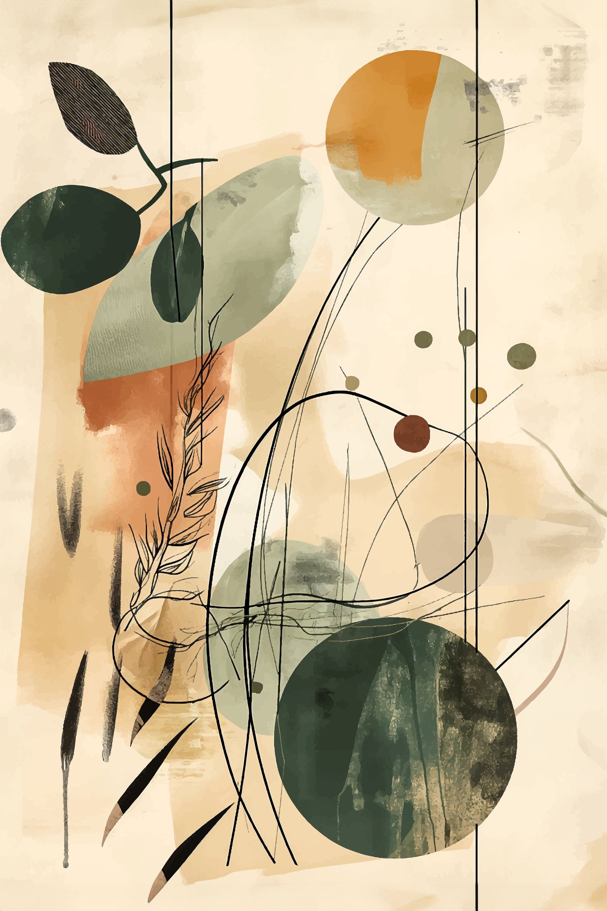 Abstract Beige No 2 - Poster / Art Print
