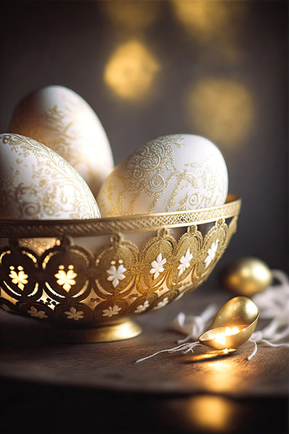 Ornamented Eggs - Poster / Art Print