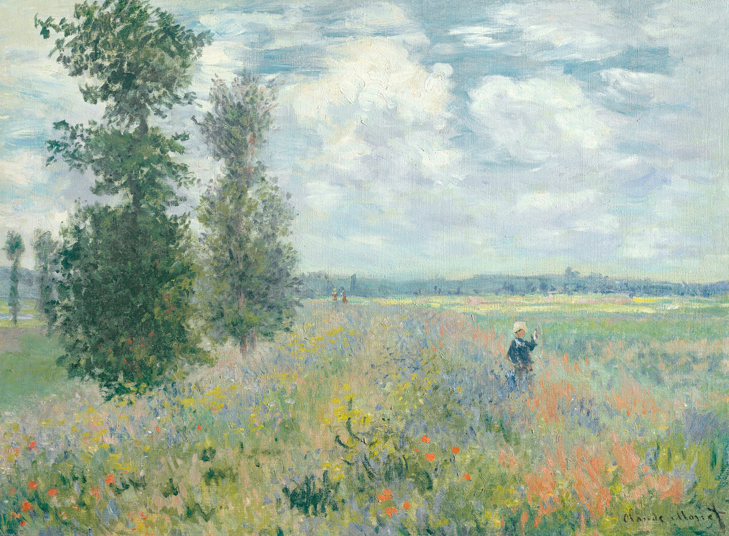 Poppy Fields Near Argenteuil (1875) By Claude Monet - Poster / Art Print