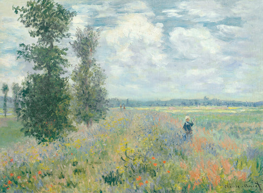 Poppy Fields Near Argenteuil (1875) By Claude Monet - Poster / Art Print