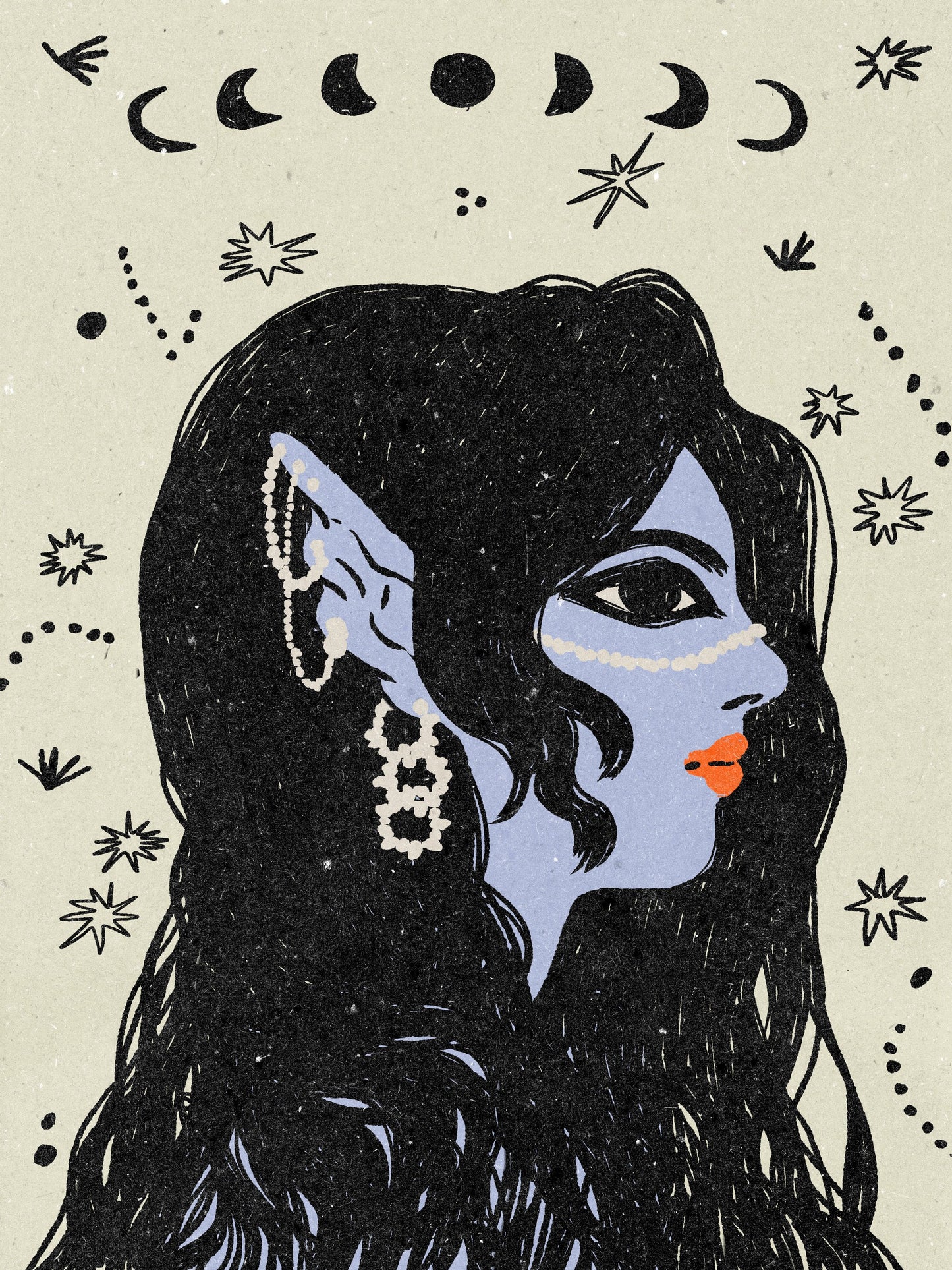 Portrait of a mermaid - Poster / Art Print