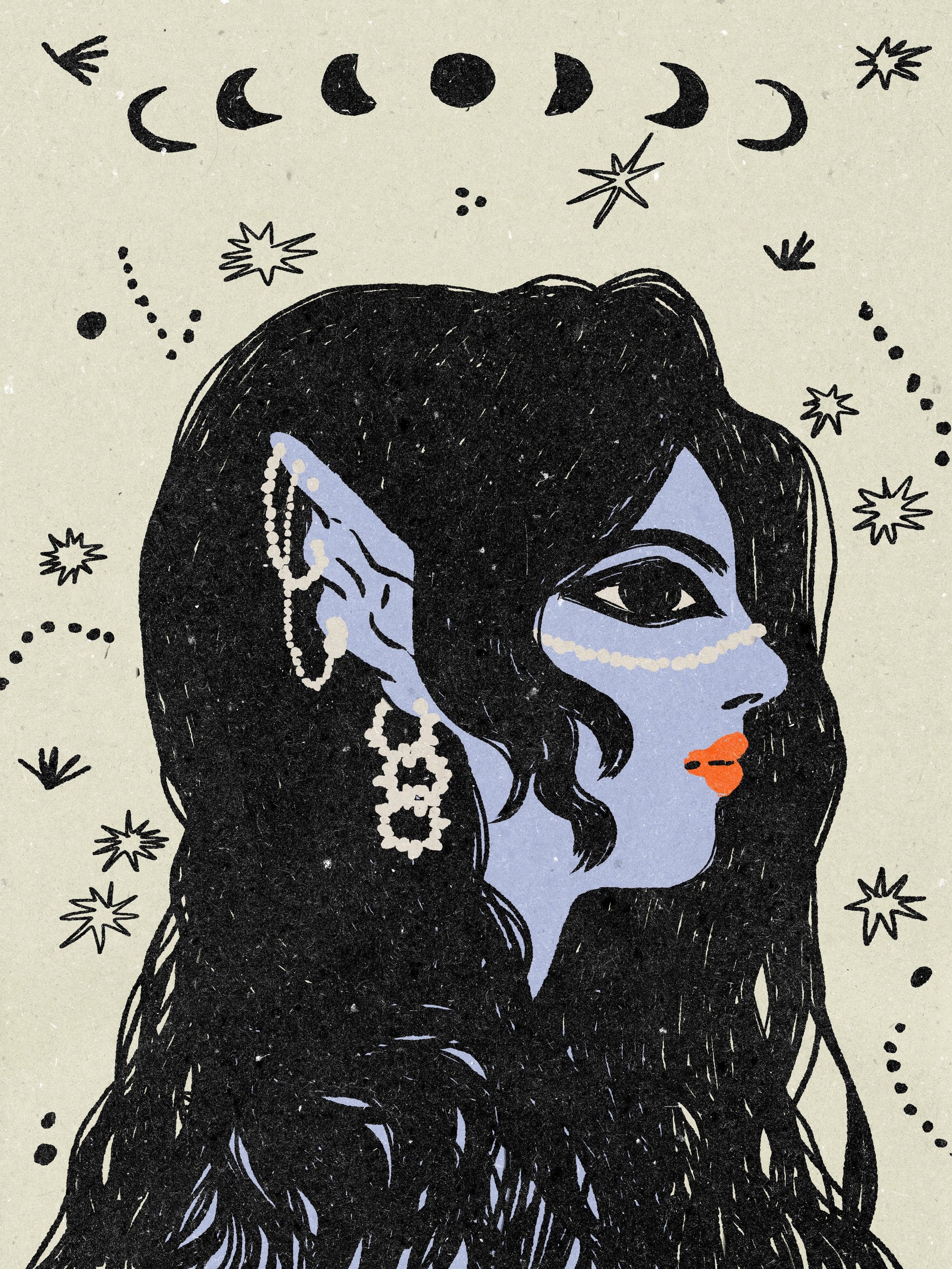 Portrait of a mermaid - Poster / Art Print