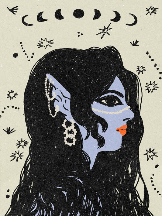 Portrait of a mermaid - Poster / Art Print