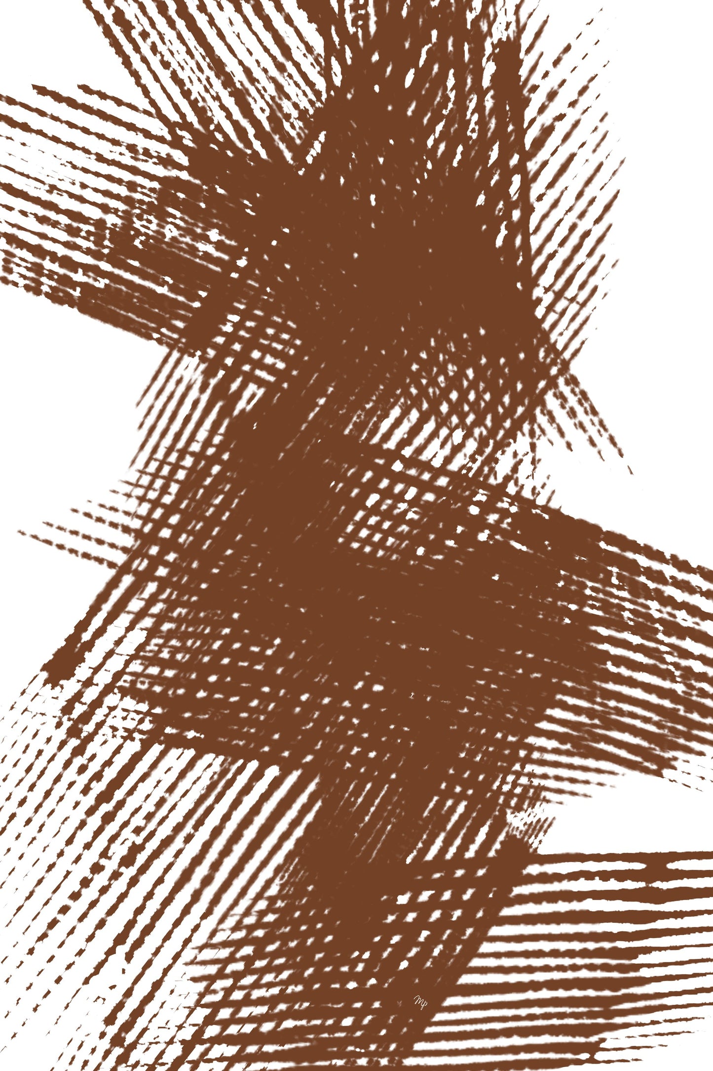 Abstract Brown Lines - Poster / Art Print