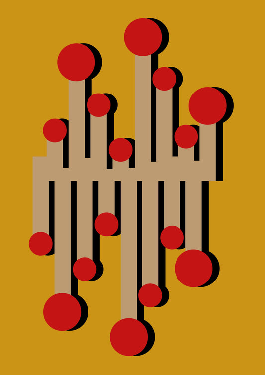 The 1968 Telephonist Mustard - Poster / Art Print